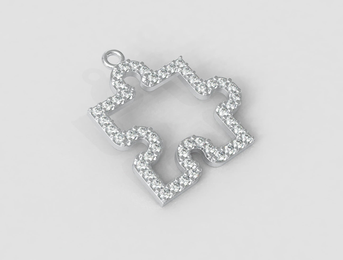 9ct Gold Diamond Puzzle Pendant – Solid Gold - Fuegold Jewellery