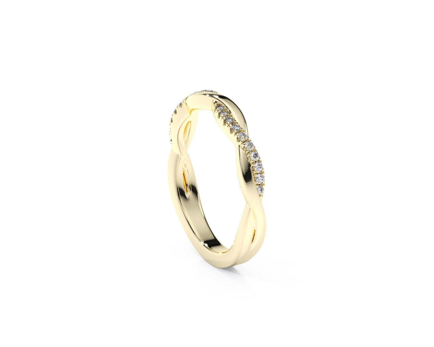 9ct Gold Eternity Diamond Ring - Fuegold Jewellery