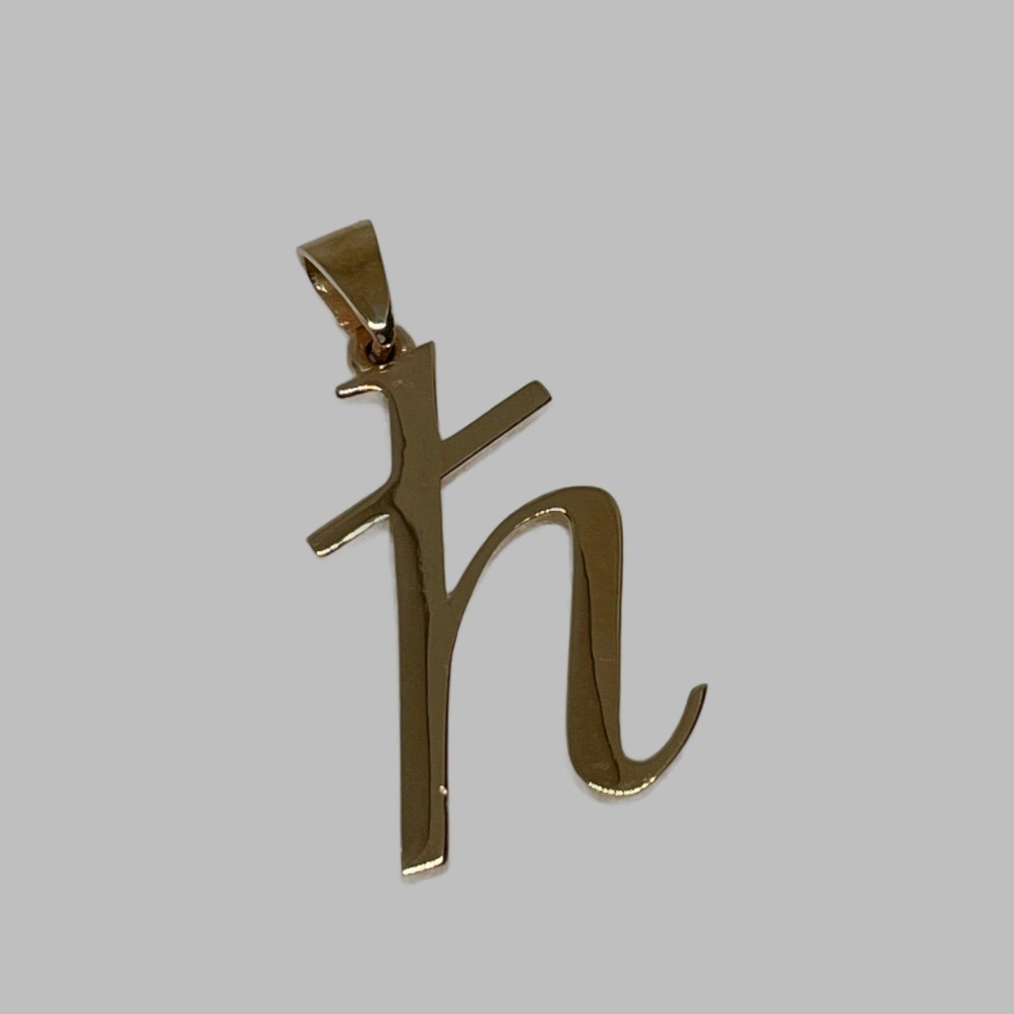 9ct HBAR Crypto Pendant - Fuegold Jewellery