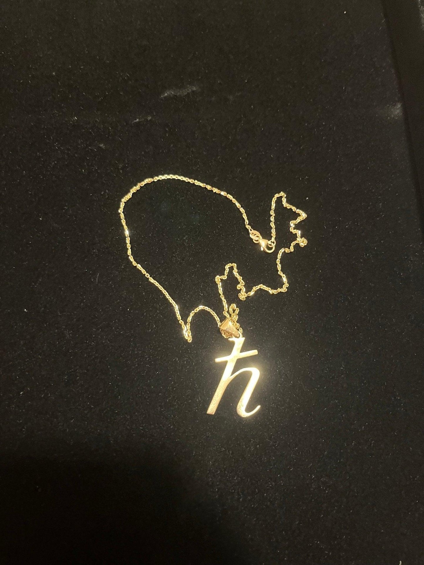 9ct HBAR Crypto Pendant - Fuegold Jewellery