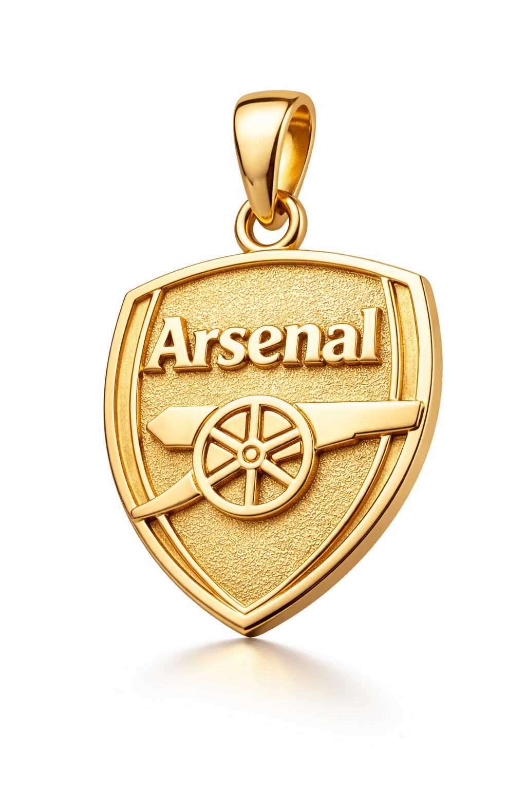 9ct Solid Gold Arsenal Pendant - Fuegold Jewellery