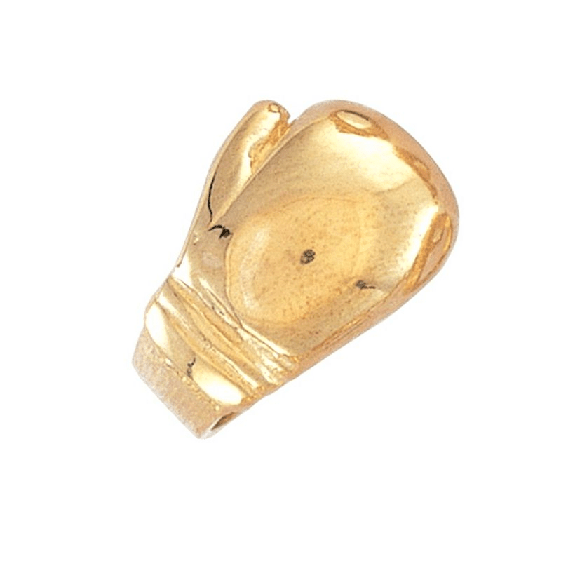 9ct Solid Yellow Gold Boxing Glove Ring - Fuegold Jewellery