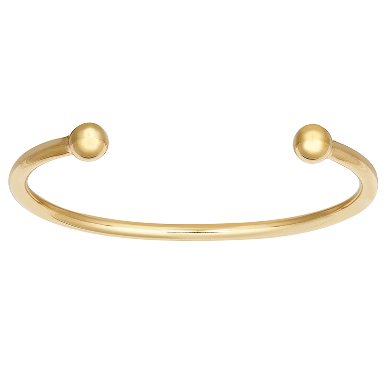 9ct Gold Solid Torque Gents Bangle – 4mm Yellow Gold Cuff