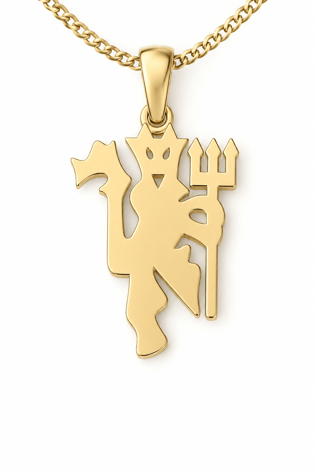 9ct Gold Red Devil Inspired Pendant - Fuegold Jewellery