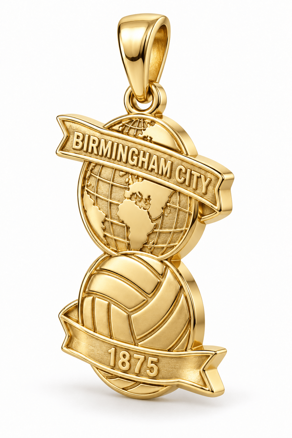 9ct Solid Gold Birmingham City FC Pendant - Fuegold Jewellery