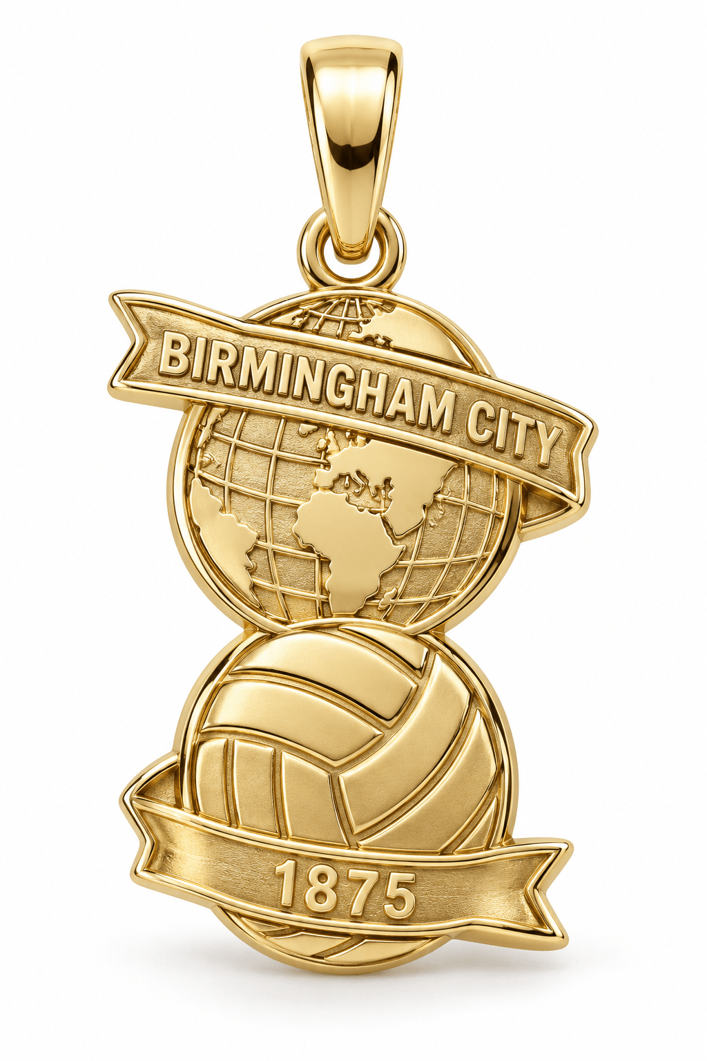 9ct Solid Gold Birmingham City FC Pendant - Fuegold Jewellery