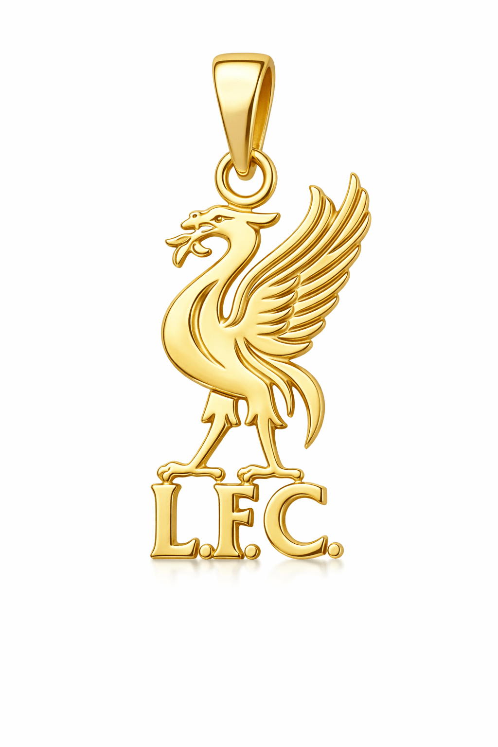 9ct Solid Gold Liverpool Pendant - Fuegold Jewellery