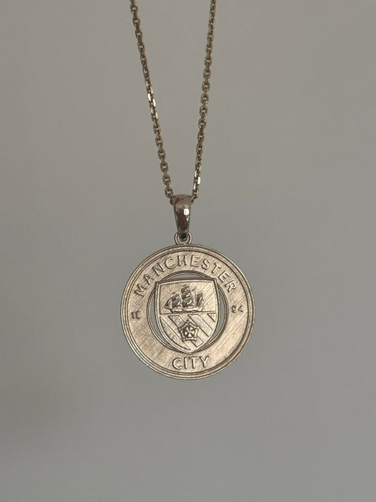 9ct Solid Gold Manchester City Pendant - Fuegold Jewellery