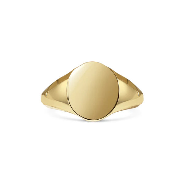 9ct Gold Oval Signet Ring