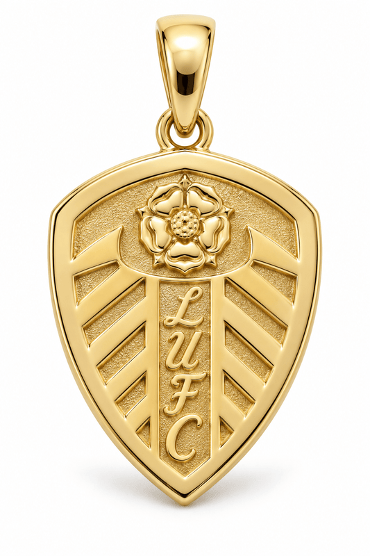 Leeds United FC 9ct Gold Pendant - Fuegold Jewellery