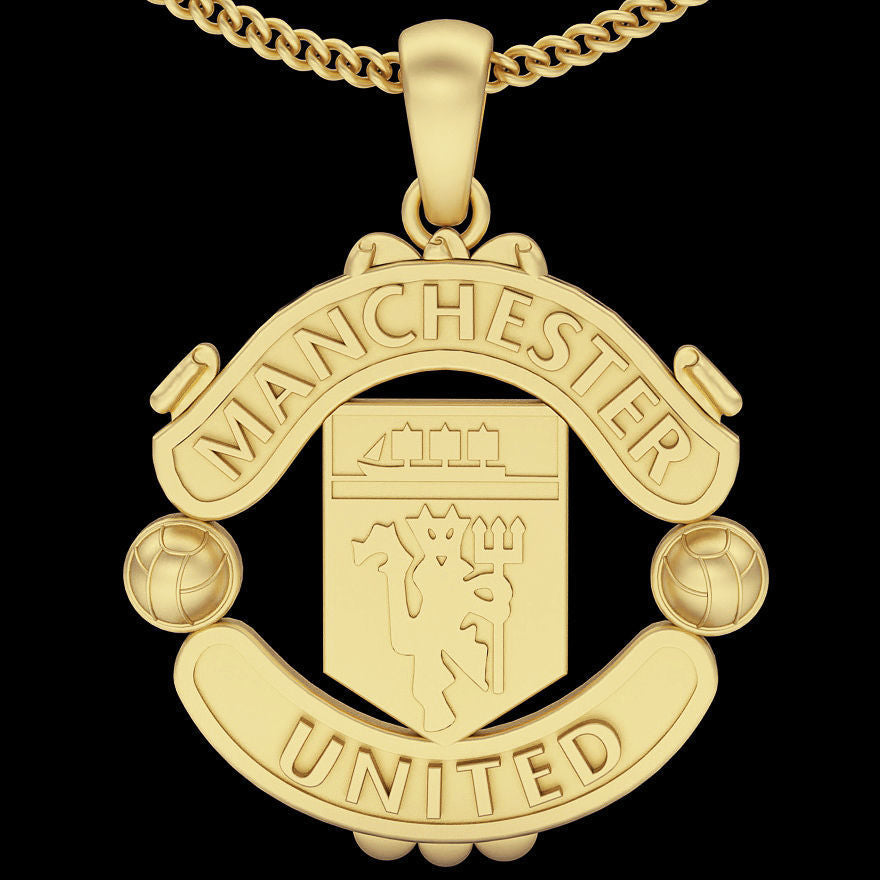 9ct Gold Manchester United Pendant