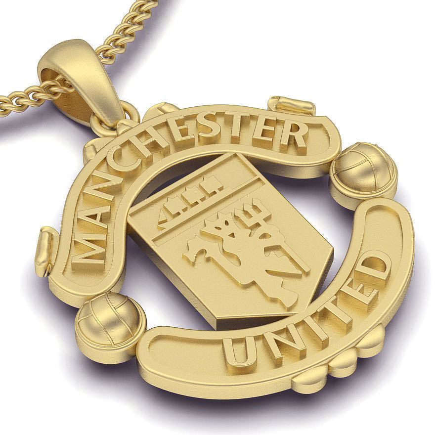 9ct Gold Manchester United Pendant