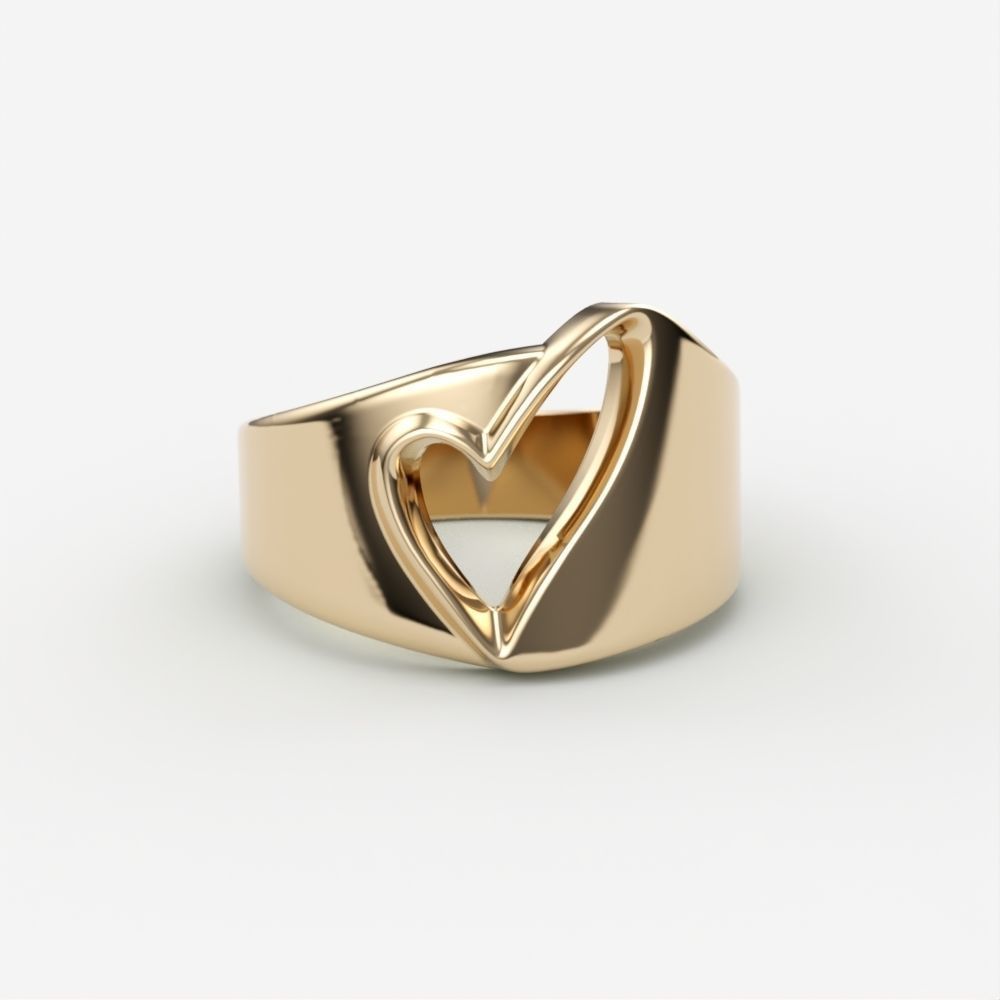 Womens Heart Ring